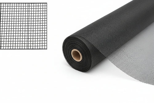Zanzariera In Alluminio Vista Wave 18/16- - Maglia 18/16 - Cm.100 X Mt.30 - Colore Antracite - 1 Rotolo Phifer