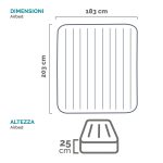 Materasso Classic Downy King Doppio Cm.203X183X25H. Peso Kg.4,65 (64755) Intex