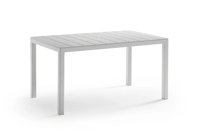 Tavolo In Polipropilene Singolo 'King' Cm 146X86X H.74 - Bianco - Bica