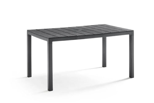 Tavolo In Polipropilene Singolo 'King' Cm 146X86X H.74 - Grafite - Bica