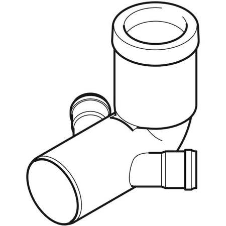 Curva Per Wc A Pavimento Con Due Attacchi Geberit - Dm 110-40 - 10 Pezzi - Geberit