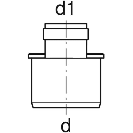 Riduzione Incassata Pp-Hts Geberit - 50-40 - 50 Pezzi - Geberit