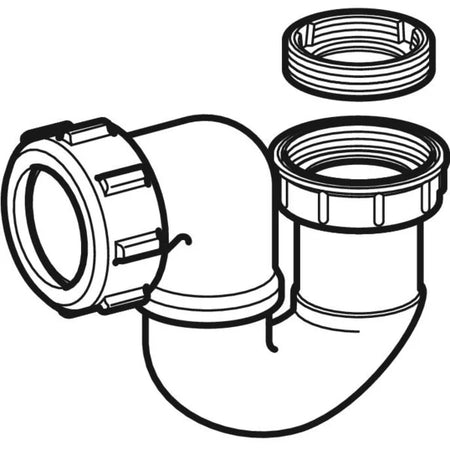 Sifone Per Vasca E Doccia In Pp 11/2 11/4 Uscita Ø 40 Geberit