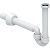 Sifone Curvo Geberit Per Lavabo E Bidet, Scarico Orizzontale Orientabile Ø 40 X 11/4 Bianco