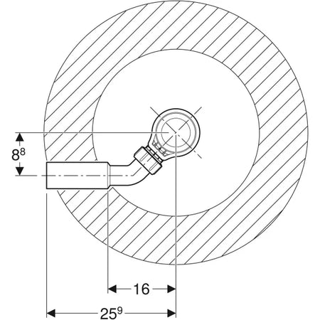 Piletta Per Piatto Doccia Foro 60 Con Piattello Uscita Ø 40 H 8,5 Geberit