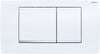 Placca Di Comando Twin Line30 Doppio Tasto Bianca Cromo Geberit 115.899.Kj.1