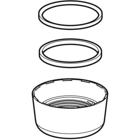 Rosone Pre Cassetta Zaino Ap166 Bianco Geberit 238.073.11.1