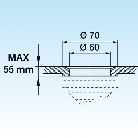 Sifone Salva Spazio Per Lavabo Disabile Scarico Ø 32 Lira