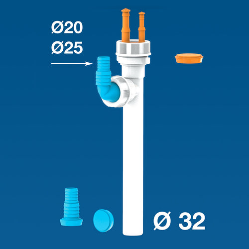 Raccordo A Tee Per Scarichi Condensa Ø 32 Lira
