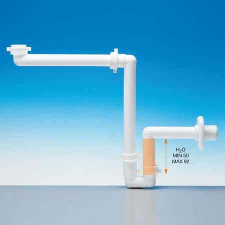 Sifone Salvaspazio Per Lavabo Consolle 11/4 X 32÷40 Lira