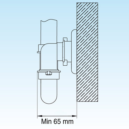 Sifone Salvaspazio Per Lavabo Consolle 11/4 X 32÷40 Lira