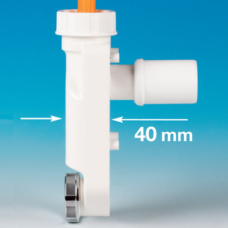 Sifone Salvaspazio Ispezionabile Clima Con Doppio Attacco Caldaie Lavatrici Lavastoviglie Lira