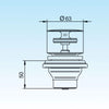 Piletta Bagno Click Clack Con Tappo Chiusura “No Problem”