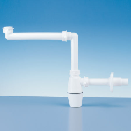 Sifone Salvaspazio A Bottiglia Per Lavabo Bianco Lira