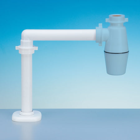 Sifone Salvaspazio A Bottiglia Per Lavabo Bianco Lira