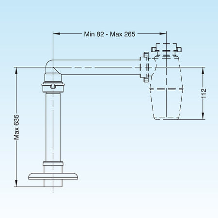 Sifone Salvaspazio A Bottiglia Per Lavabo Bianco Lira