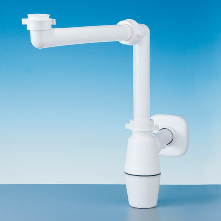 Sifone Salvaspazio A Bottiglia Per Lavabo Bianco Lira