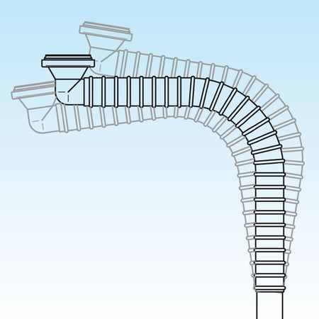 Sifone Per Lavabo Spazio 1 Disabili Con Griglia Non Tappabile 40 Mm Lira