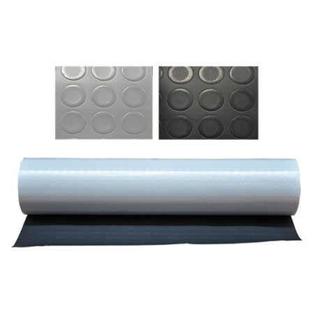 Tappeto A Bolle Mt 1 X 30 Grigio Ch.- Spessore Mm 1 - Senza Marca