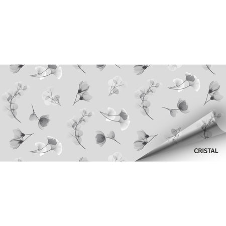 Tovagliato Trasparente Fantasia Fiori 'Cristallo' Art. B46/06 - Rotolo 30 Mt - Bonita