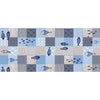 Tovagliato Fantasia Mare Blu Pesci 'Ptex-R' Art. 4W6/01 - Bonita