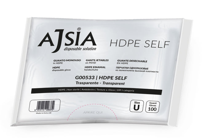 Guanti Polietilene Pehd Monouso Confezione Da 100 Pezzi - Ajsia