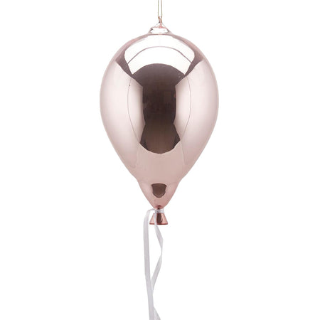 Palloncino per albero di natale in vetro color Rosa pendagli decorati e lucidi