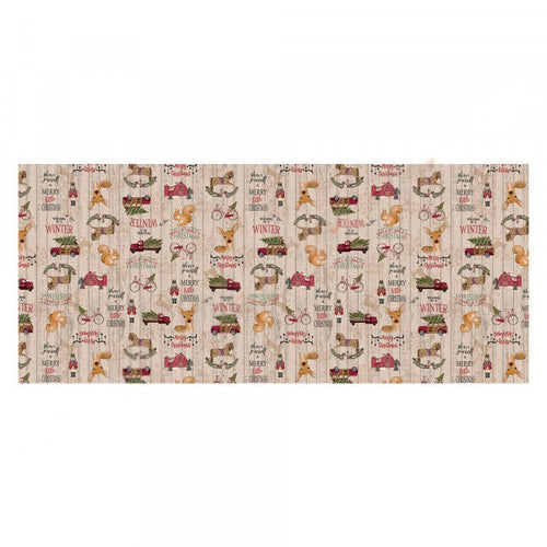 Tovagliato Fantasia Natale 'Festivities' Art. N5L/01 Holly Jolly Christmas - Bonita