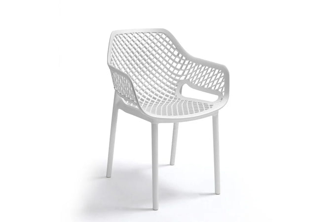 Sedia In Polipropilene 'Aria Armchair' Bianco - Bica