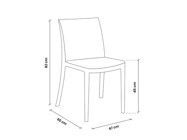 Sedia In Polipropilene 'Aria' Bianco - Bica