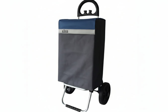 Carrello Spesa Chloe Alluminio- - Cm.41X33X100H. - 1 Pezzi Xtra