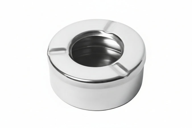 Posacenere Acciaio Inox- - Cm.9,5X3,5H. - 10 Pezzi Xtra