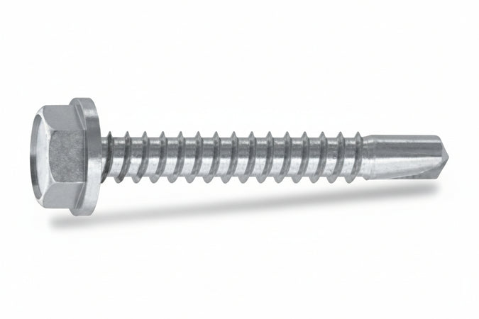 Vite Tirafondi Per Metallo Te Autoperf. Acciaio Zincato Blister- - Ø Mm.6,3X80 In Blister Pz.10 (C) - 5 Blister Ambrovit