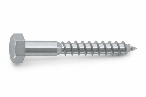 Vite Tirafondi Per Legno Classe 4.8 Din-571 Uni-704 Zincata In Blister- - Ø Mm.6X80 In Blister Pz.10 (C) - 5 Blister Ambrovit