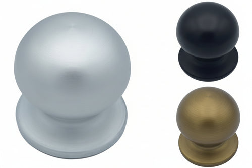 Pomolo Per Portoncino Mod.169- - Ø Mm.70 - Finitura Argento Satinato - 1 Pezzi Saguatti