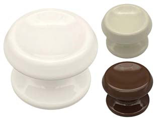 Pomolo Per Portoncino Mod.866- - Ø Mm.80 - Finitura Marrone Ral8017 - 1 Pezzi Saguatti