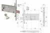 Elettroserratura Tripl. Infil. Fasce Doppia Mappa Rullo Mm.78 H 57365- - Mm.90 (57365900) - 1 Pezzi Cisa