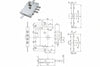 Serratura Triplice Applicare Con Scrocco Doppia Mappa Blind. Heavy- - Mm.73 Dx (Imb 7141 1 De) In Busta - 1 Pezzi Dierre