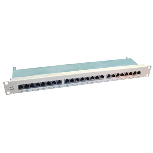 VALUE 19 PATCHPANEL, CAT.6/CLASS E, 24 PORTE, STP, GRIGIO