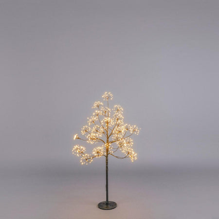Albero di Natale Faggio con Ciuffi a LED luminosi a luce calda decorazione natalizia