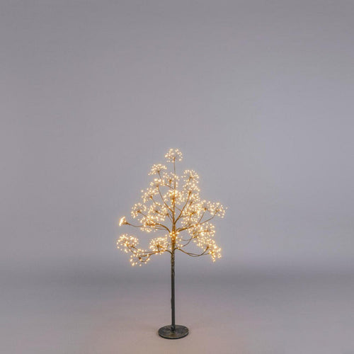 Albero di Natale Faggio con Ciuffi a LED luminosi a luce calda decorazione natalizia