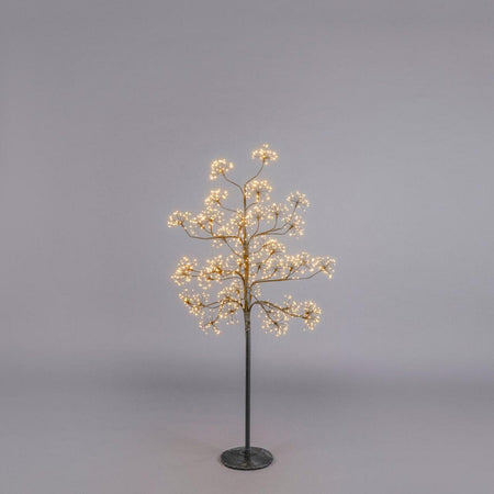 Albero di Natale Faggio con Ciuffi a LED luminosi a luce calda decorazione natalizia