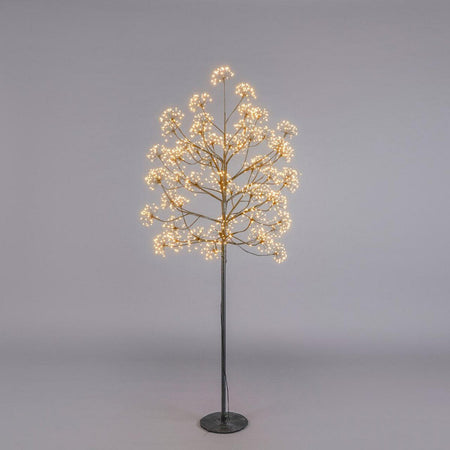 Albero di Natale Faggio con Ciuffi a LED luminosi a luce calda decorazione natalizia