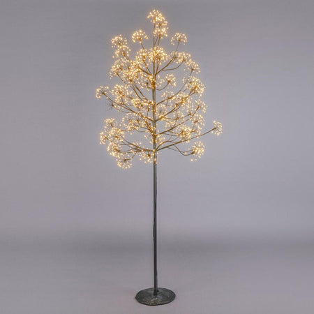 Albero di Natale Faggio con Ciuffi a LED luminosi a luce calda decorazione natalizia