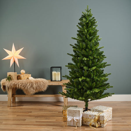Albero di natale Slim "Killington" in PE Effetto Real Touch + PVC Altissima qualità