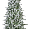 Albero di natale Slim Killington innevato in PE Effetto Real Touch + Flock