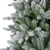 Albero di natale Slim Killington innevato in PE Effetto Real Touch + Flock