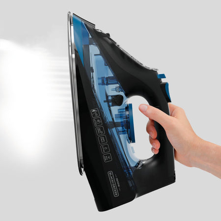 Black+Decker Ferro Da Stiro Bxir2605E 2.600 W - 430 Ml. Piastra In Acciaio