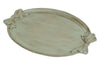 Biscottini Vassoio in legno finitura verde salvia Made in Italy