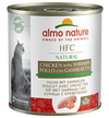 Almo Nature Scatoletta HFC Natural gusto Pollo e Gamberetti per Gatti Adulti